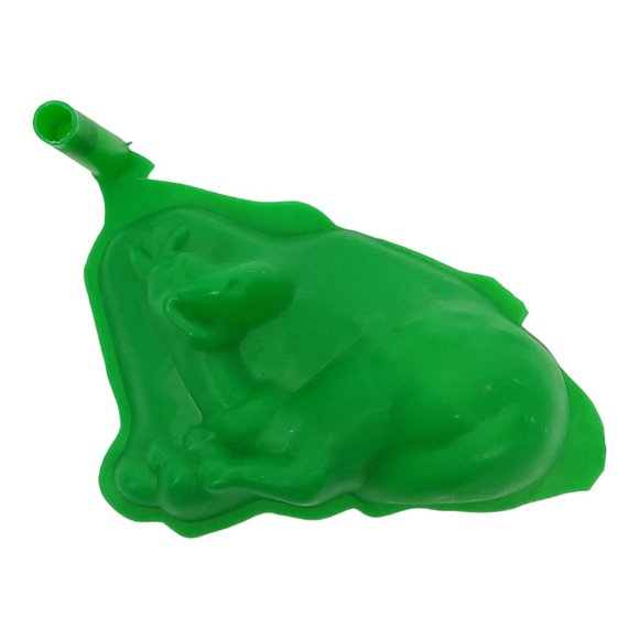 Vintage Flintstones Gelatin Cake Molds Fred Barney Rubble Dino Plastic Green - Picture 5 of 10